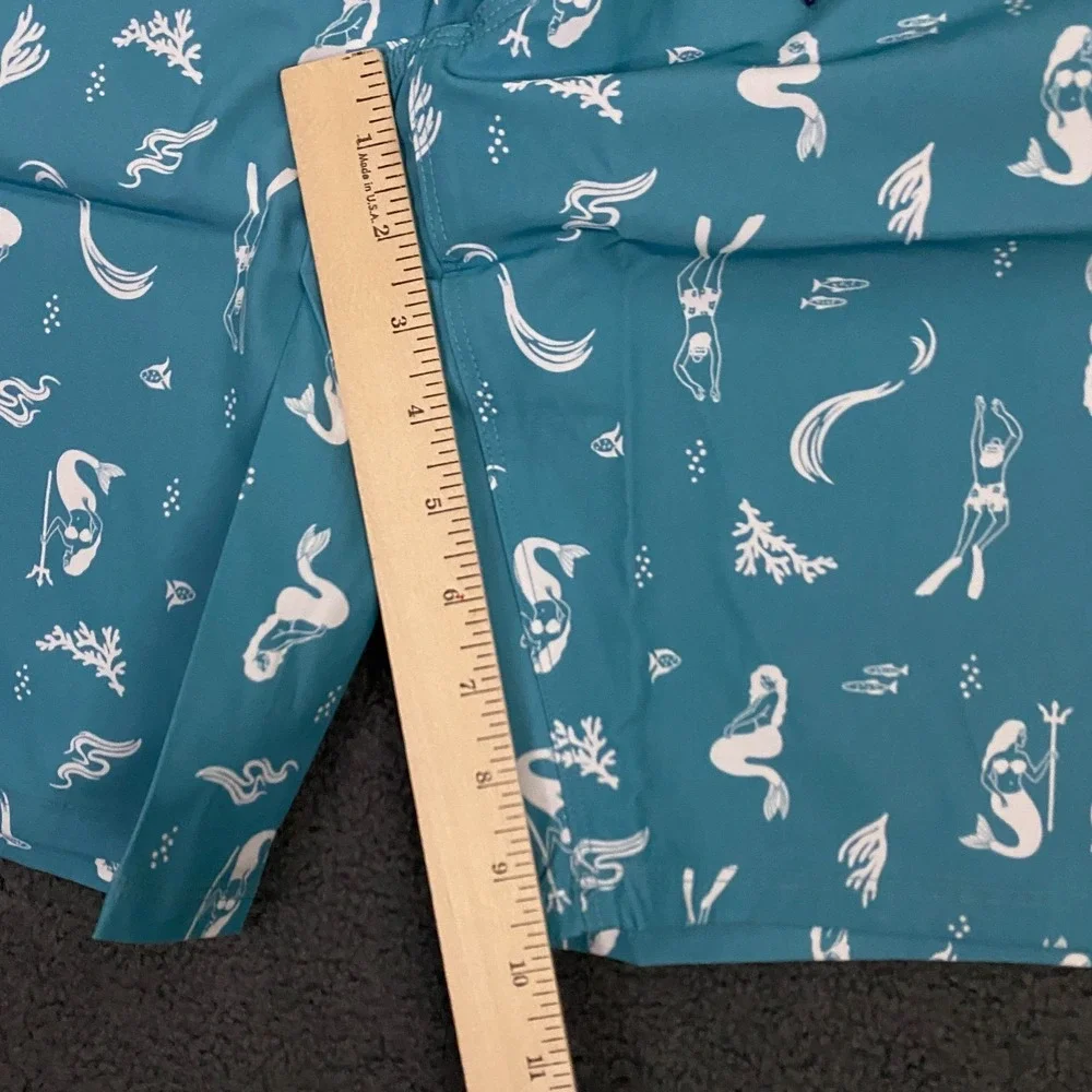 Hurley Deep Sea AOP Swim Board Short Mens 38 Blue Seadoo 9.5